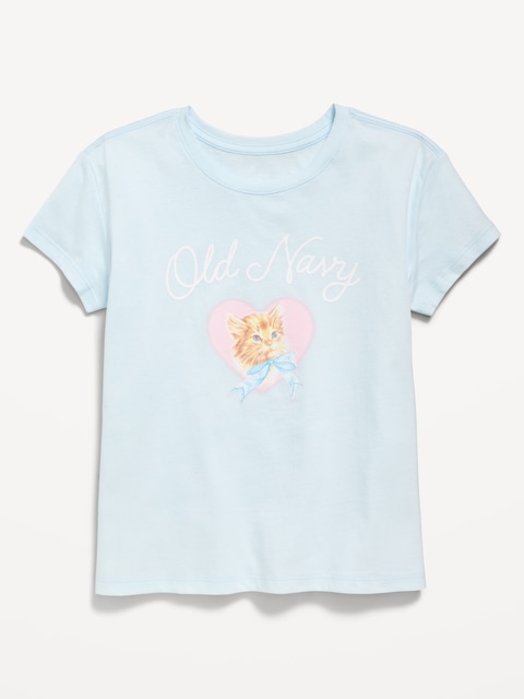 Short-Sleeve Logo-Graphic T-Shirt for Girls