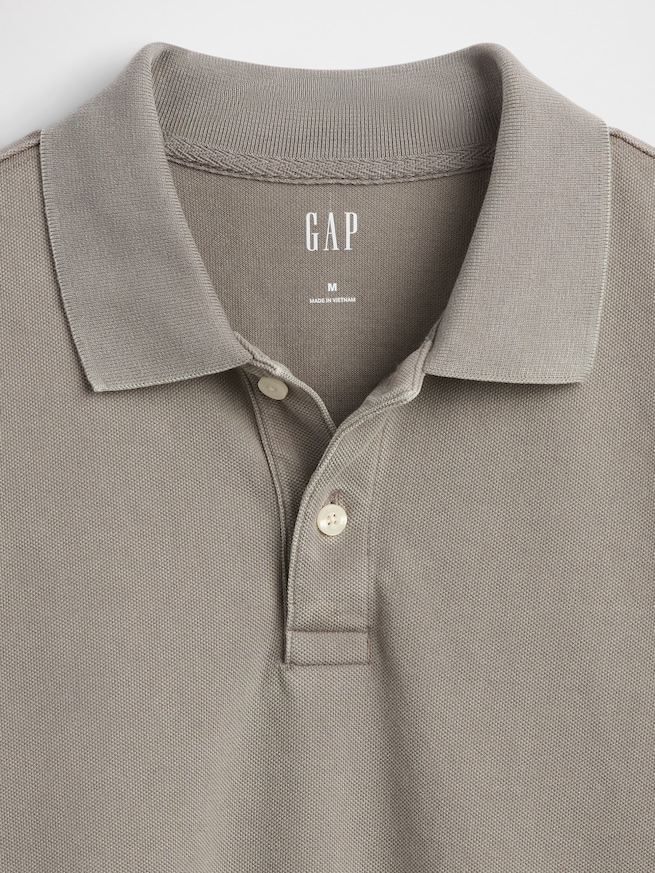 リラックス ピケポロシャツ-3