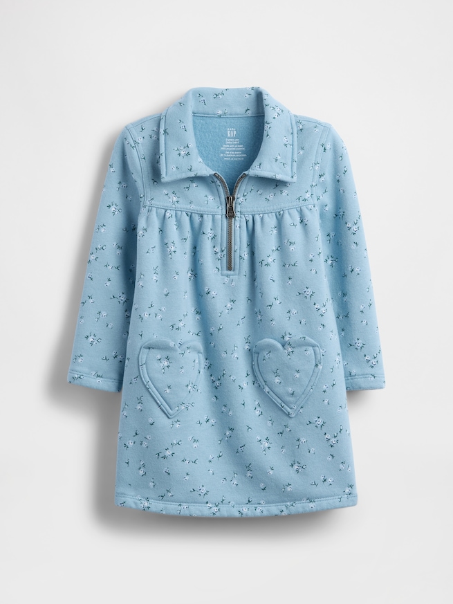 ヴィンテージソフト ハーフジップ ワンピース (幼児・ベビー)-1