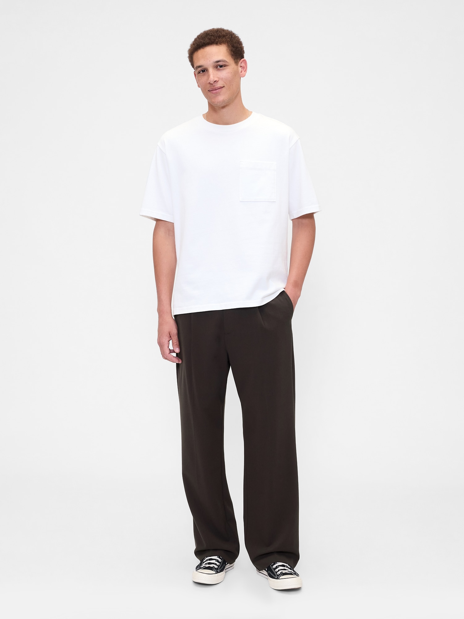 Relaxed Pleated Trousers