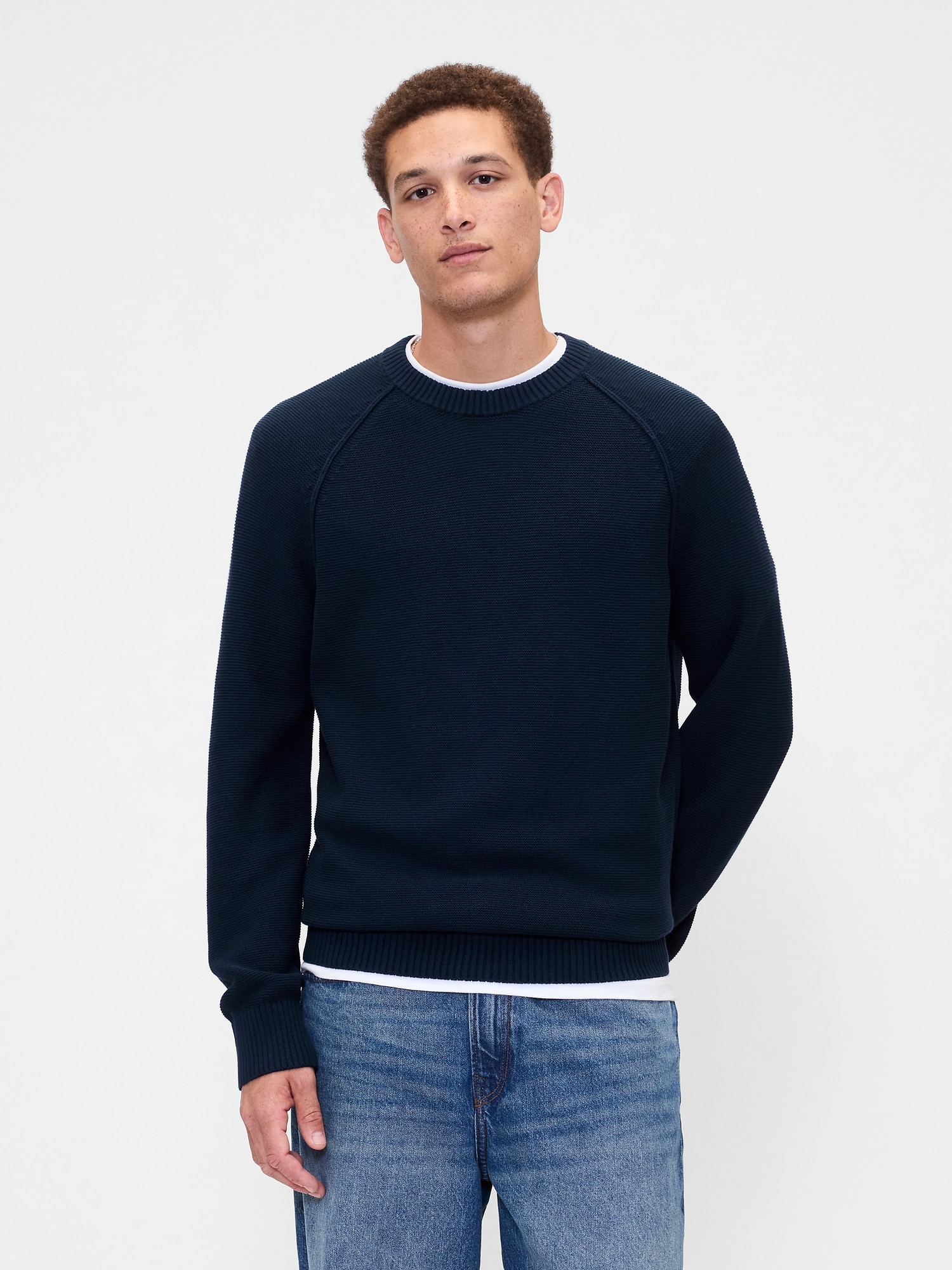 Garter Crewneck Sweater