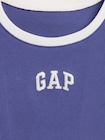 GAPロゴ クロップド リンガーTシャツ (キッズ)-3