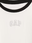 GAPロゴ クロップド リンガーTシャツ (キッズ)-3