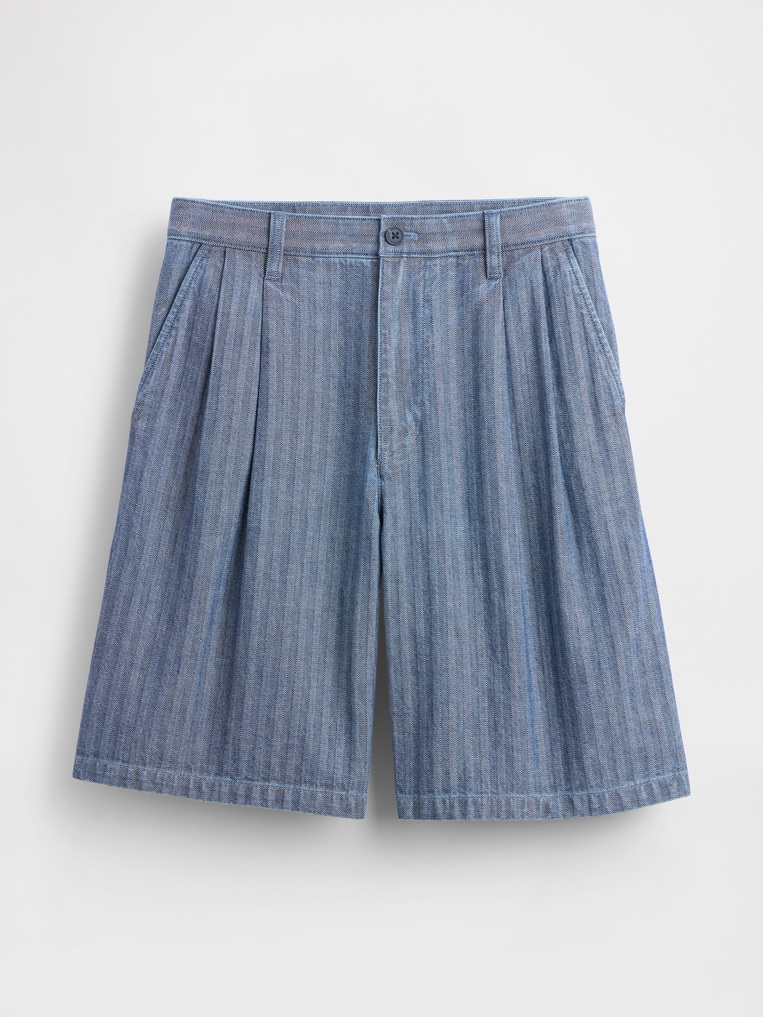 Gap × Malbon 9.5インチ プリーツ バギーショートパンツ-6