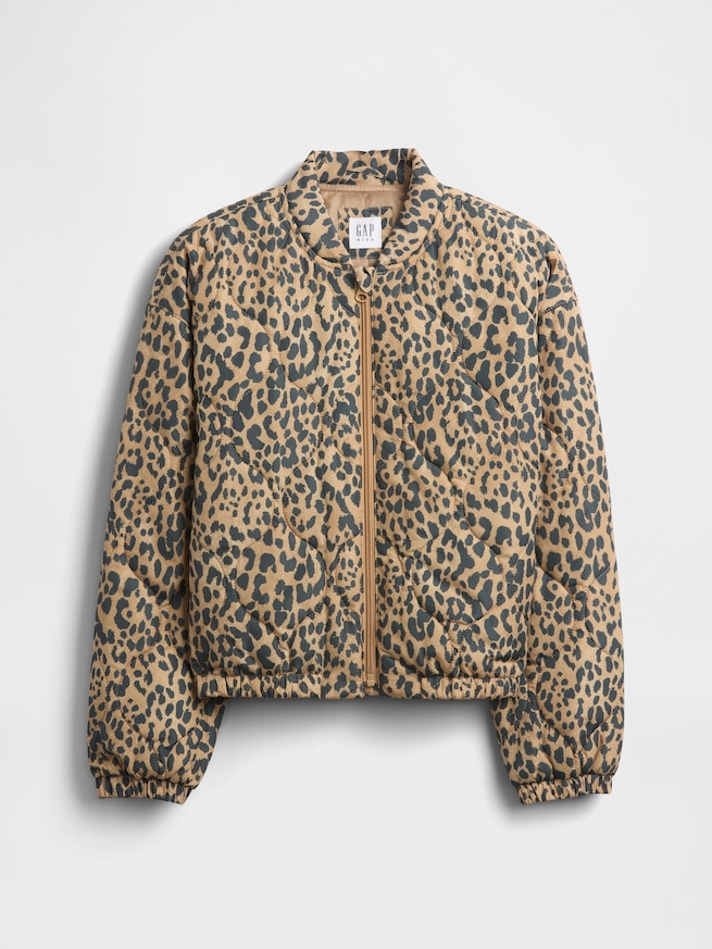 リサイクル ライトウェイト キルティング パファージャケット (キッズ)-1