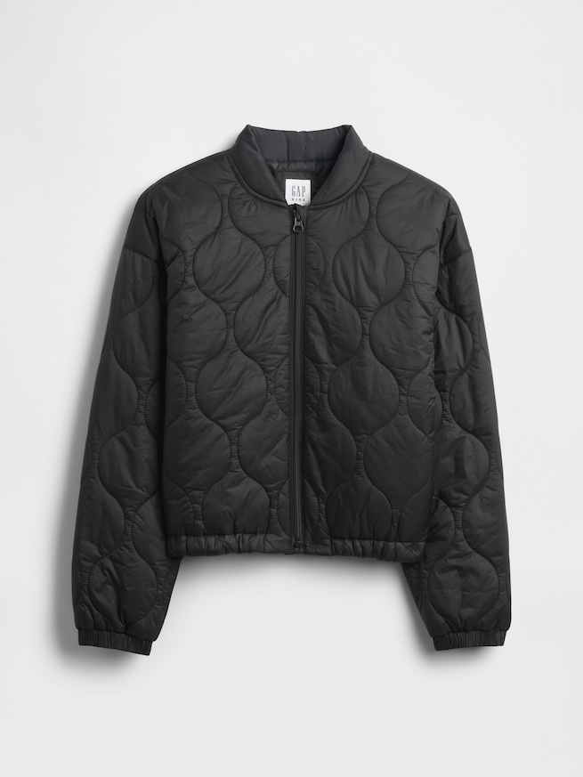 リサイクル ライトウェイト キルティング パファージャケット (キッズ)-1