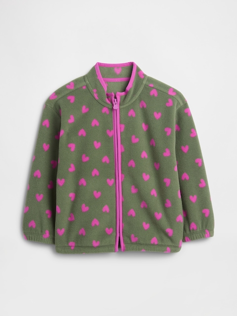 babyGap Print Fleece Zip Sweatshirt