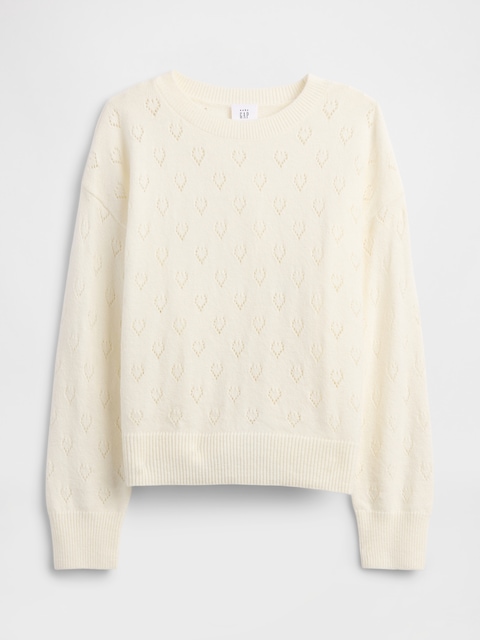 babyGap CashSoft Pointelle Crewneck Cardigan