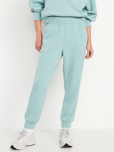 High-Waisted Bounce Fleece Jogger Sweatpants