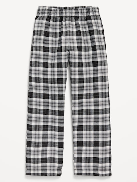 Gender-Neutral Plaid Flannel Pajama Pants for Kids