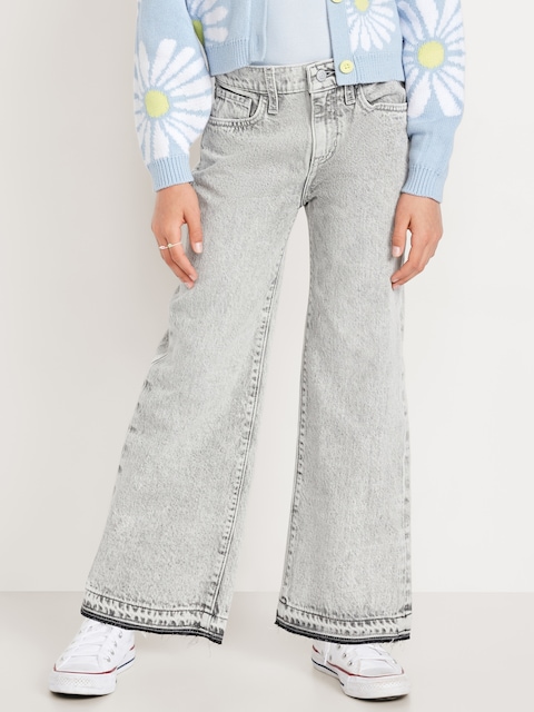 High-Waisted Baggy Wide-Leg Jeans for Girls