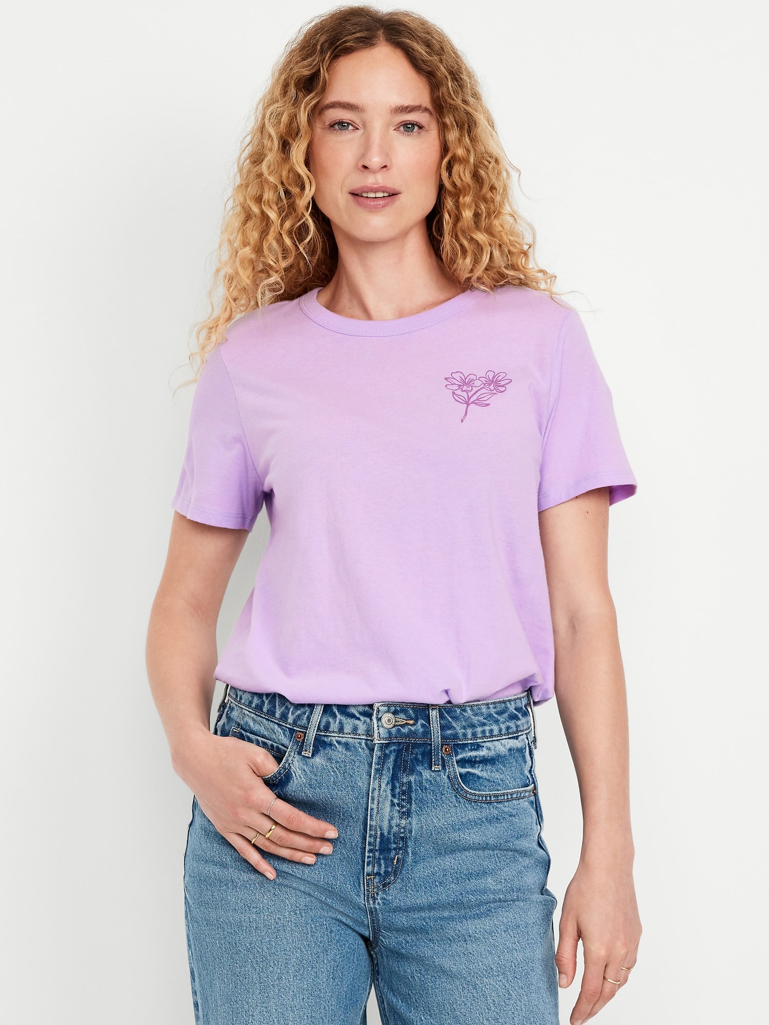 EveryWear Crew-Neck Graphic T-Shirt