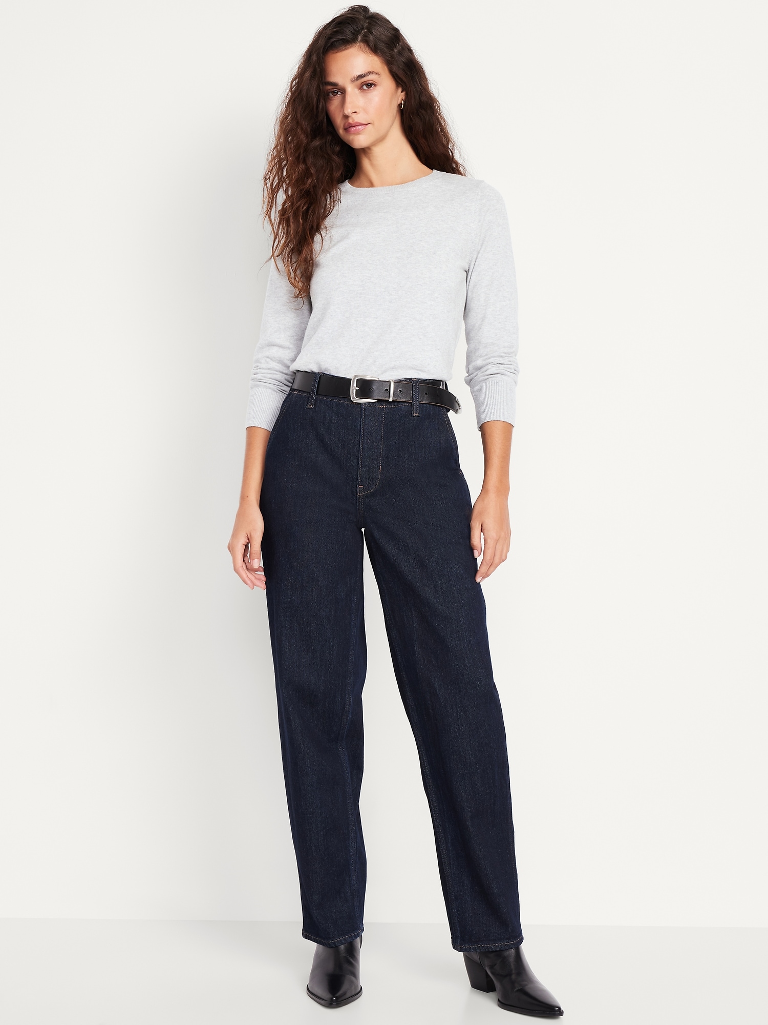 JEAN OG AMPLE À TAILLE HAUTE
