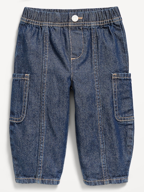 Baggy Barrel-Leg Cargo Jeans for Baby