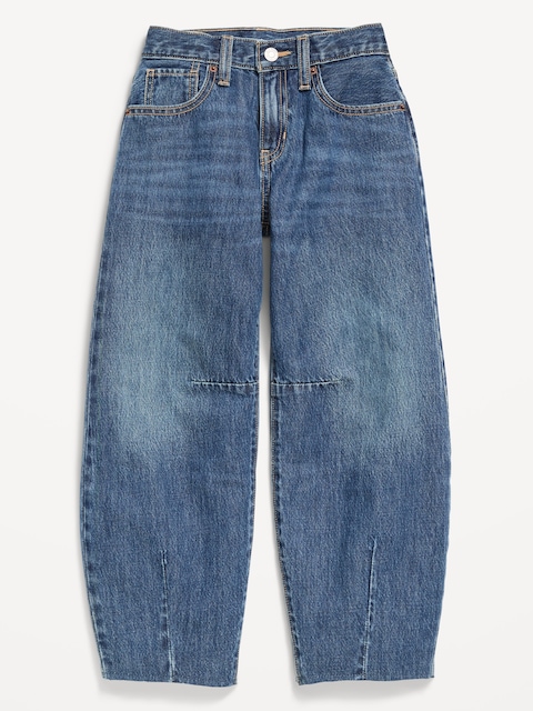 Super Baggy Barrel-Leg Jeans for Girls