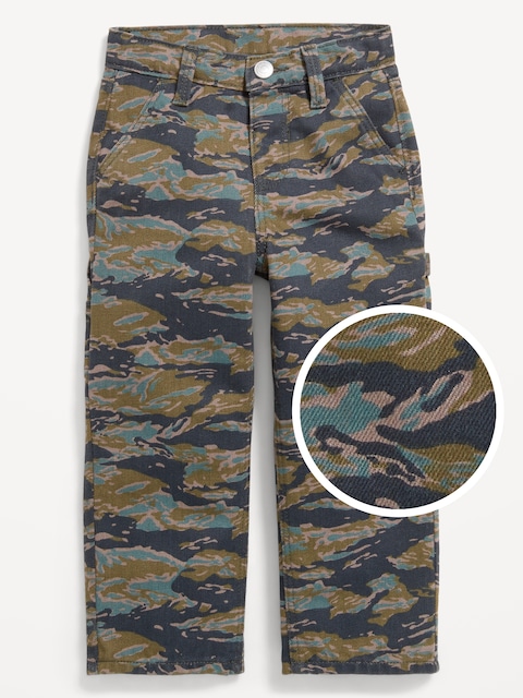 Printed Baggy Carpenter Jeans for Toddler Boys