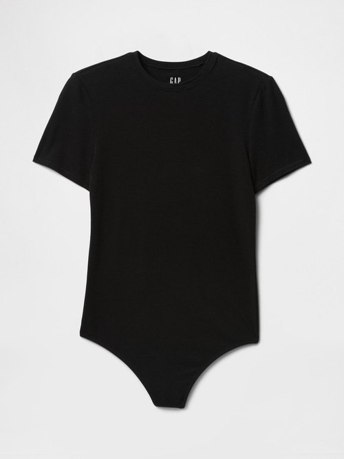 クローズニット ジャージーTシャツ ソングボディスーツ