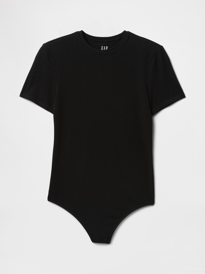 クローズニット ジャージーTシャツ ソングボディスーツ-0