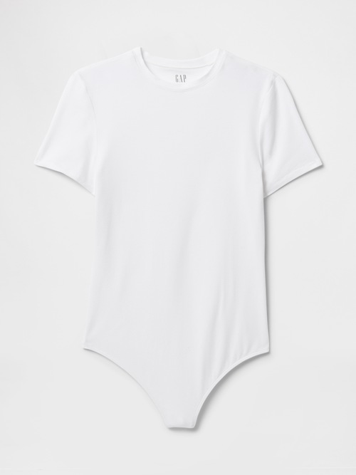 クローズニット ジャージーTシャツ ソングボディスーツ