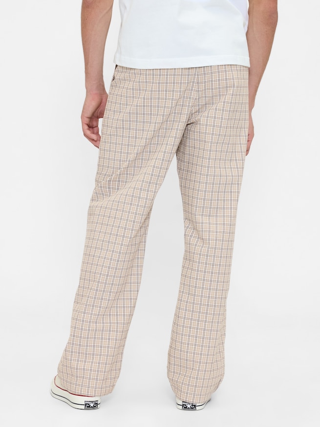 プレイド タック入りパンツ-3