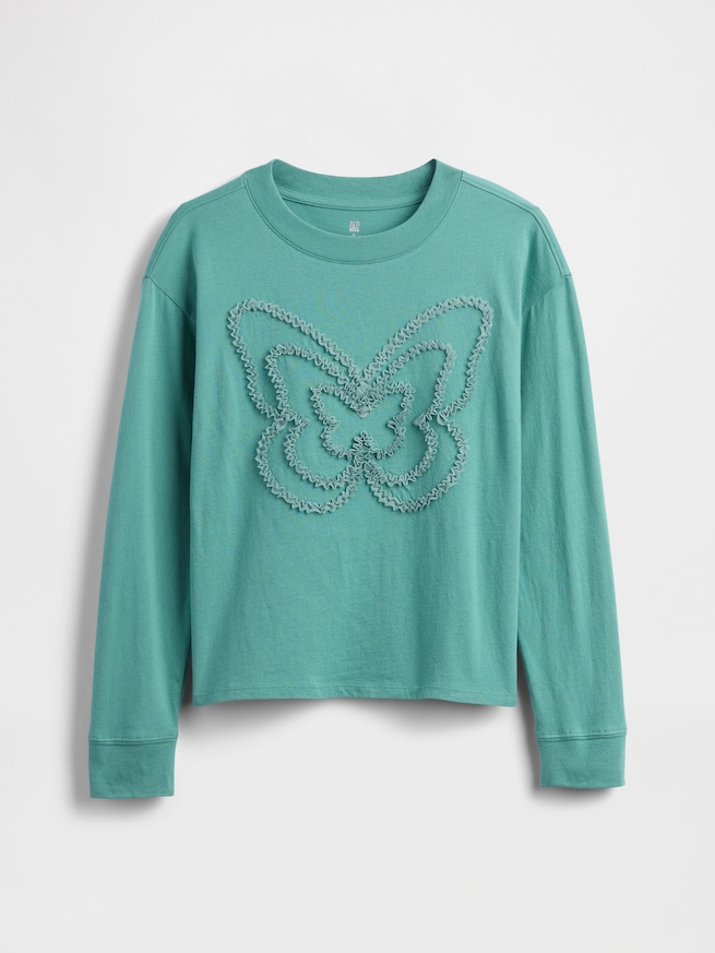 GapKids オーバーサイズ グラフィックTシャツ (キッズ)-1