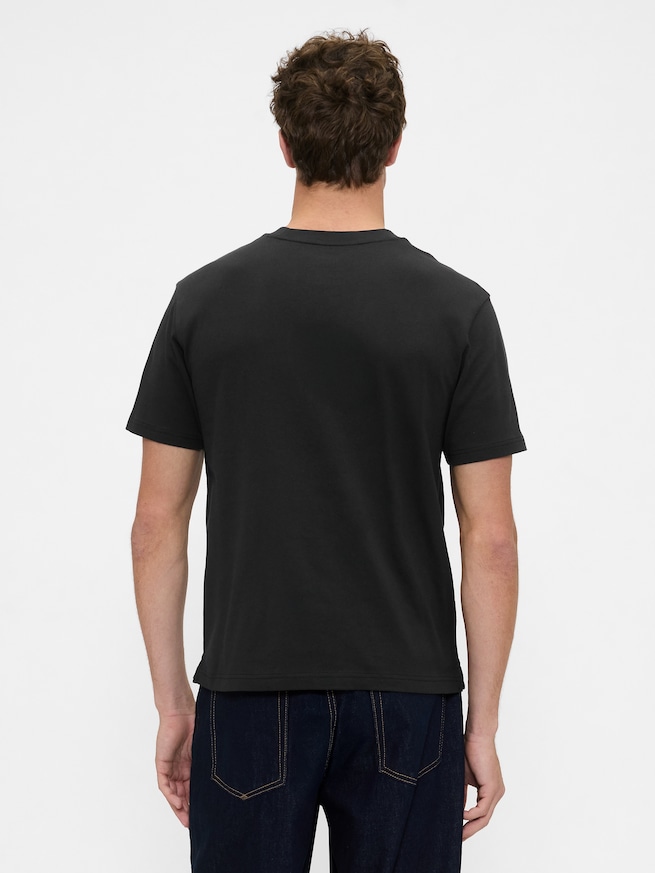 ヘビーウェイト GAPロゴ クロップドTシャツ-2