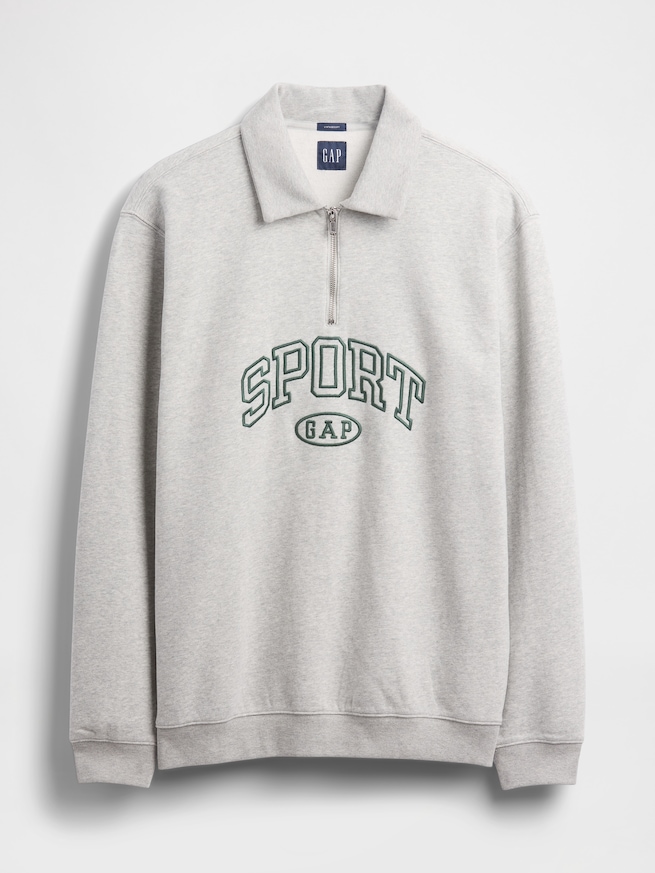ヴィンテージソフト GAPロゴ 1/4ジップアップ プルオーバー-4