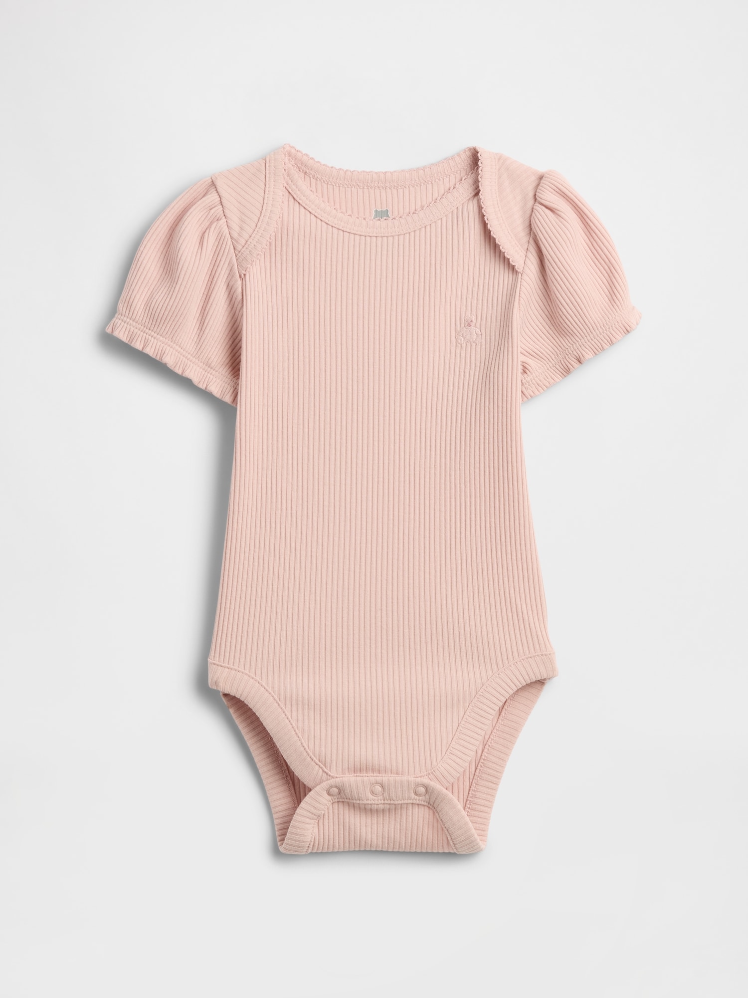 Baby First Favorites TinyRib Puff-Sleeve Bodysuit
