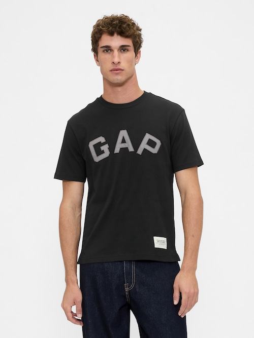 ヘビーウェイト GAPロゴ クロップドTシャツ