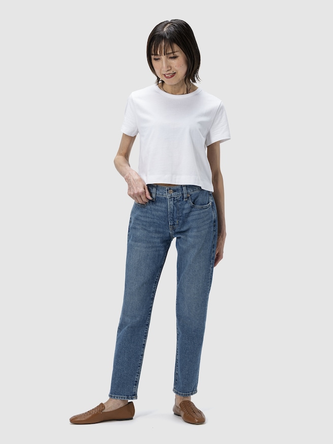 ミッドライズ ガールフレンドデニム-0