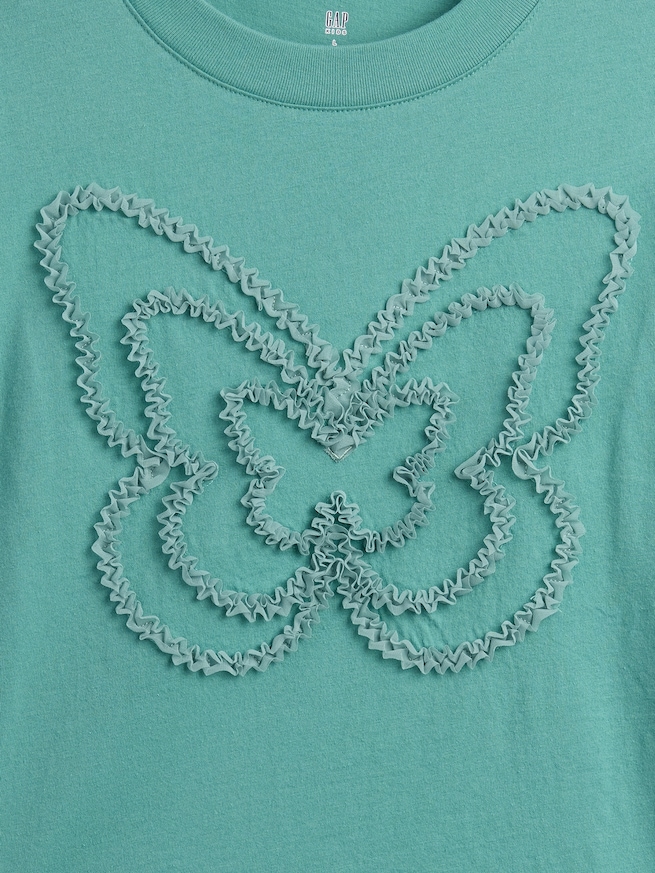 GapKids オーバーサイズ グラフィックTシャツ (キッズ)-3