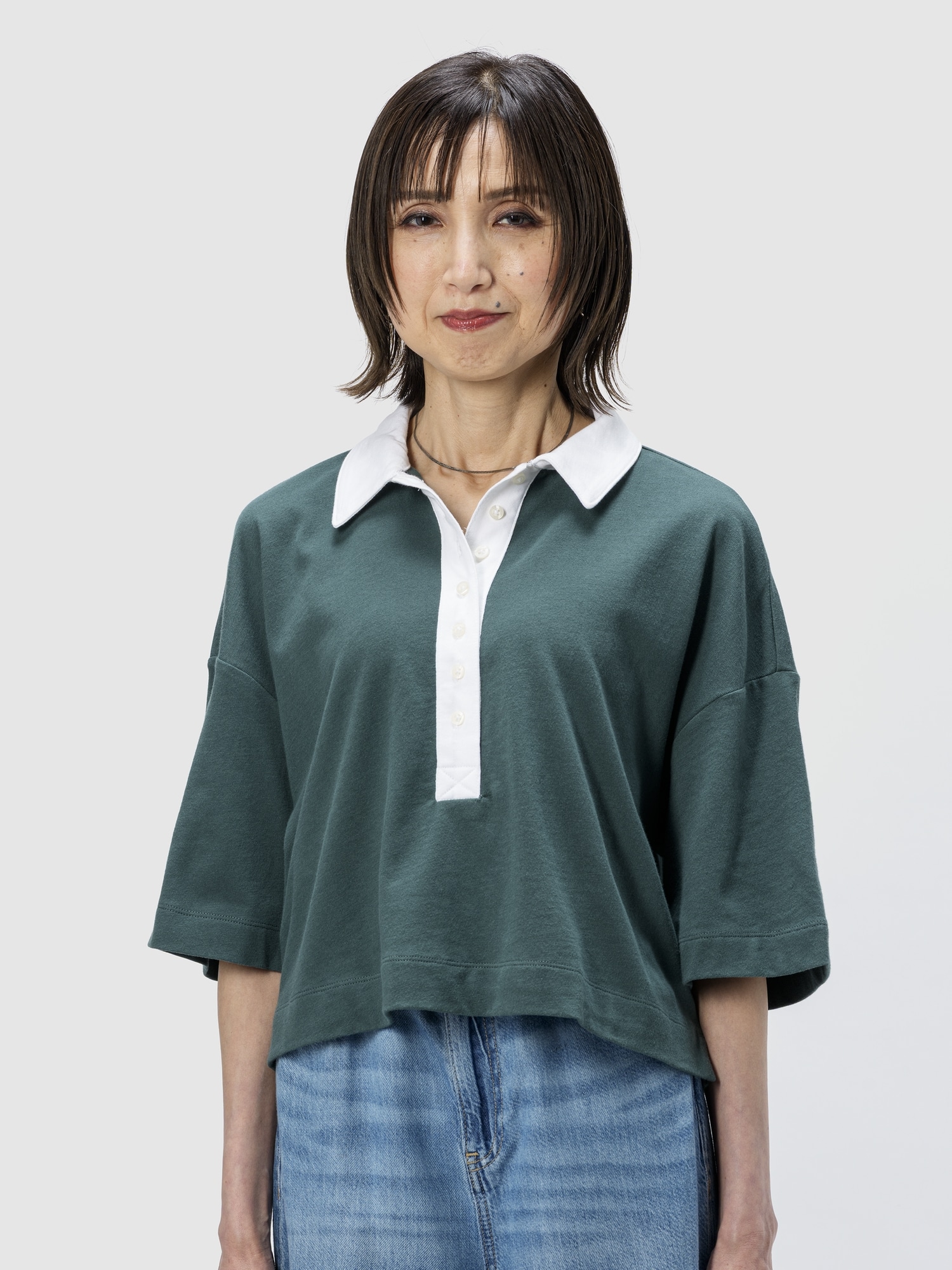 Gap オーガニックコットン ヴィンテージソフト クロップドポロシャツ Gap オーガニックコットン ヴィンテージソフト クロップドポロシャツ