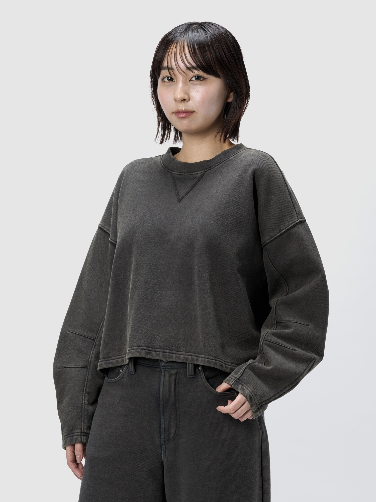 Gap ヘビーウェイト フレンチテリー バレルスリーブ スウェットシャツ Gap ヘビーウェイト フレンチテリー バレルスリーブ スウェットシャツ