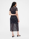 メッシュ マキシワンピース-5