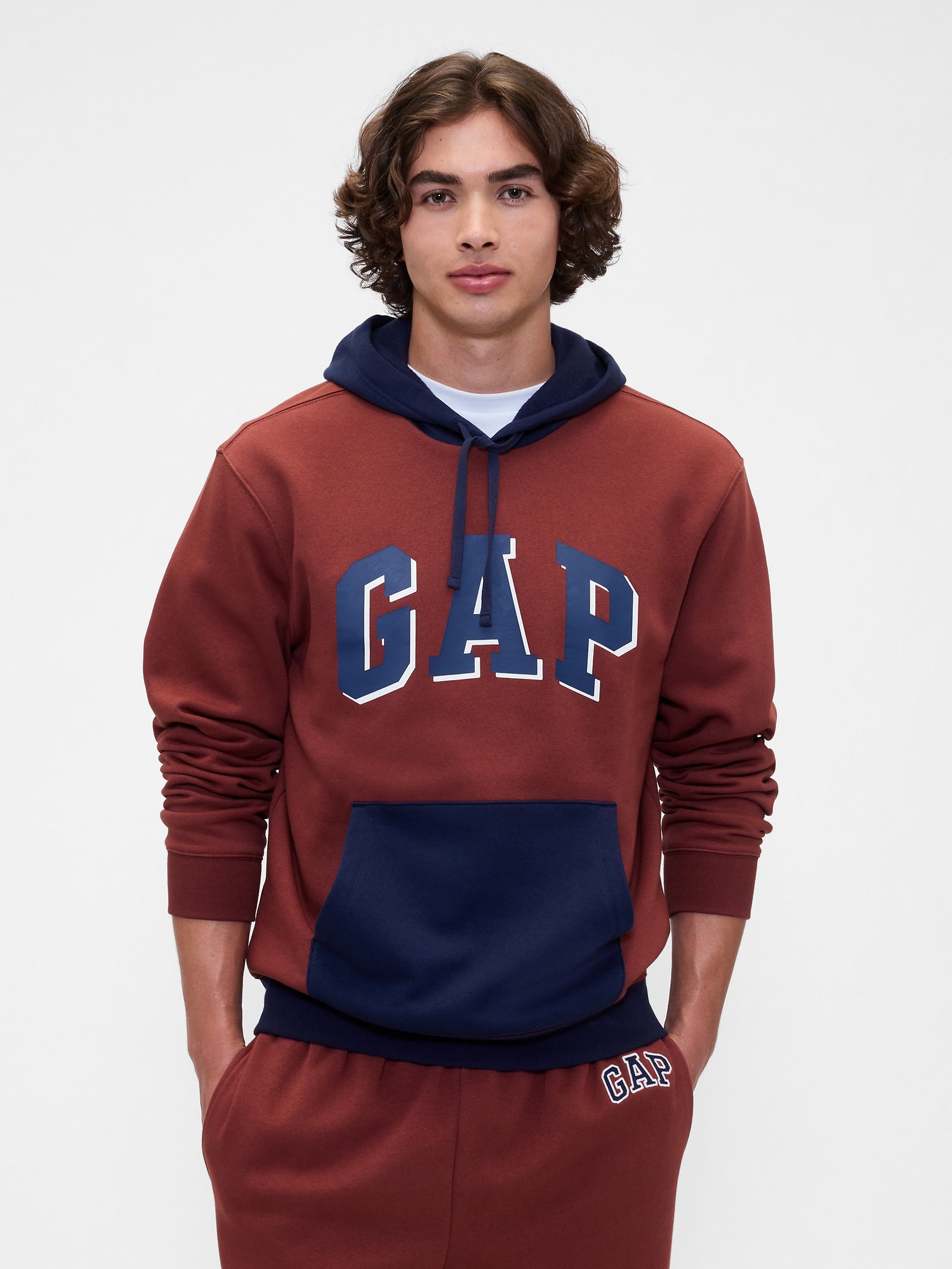 Relaxed Gap Logo Colorblock Hoodie