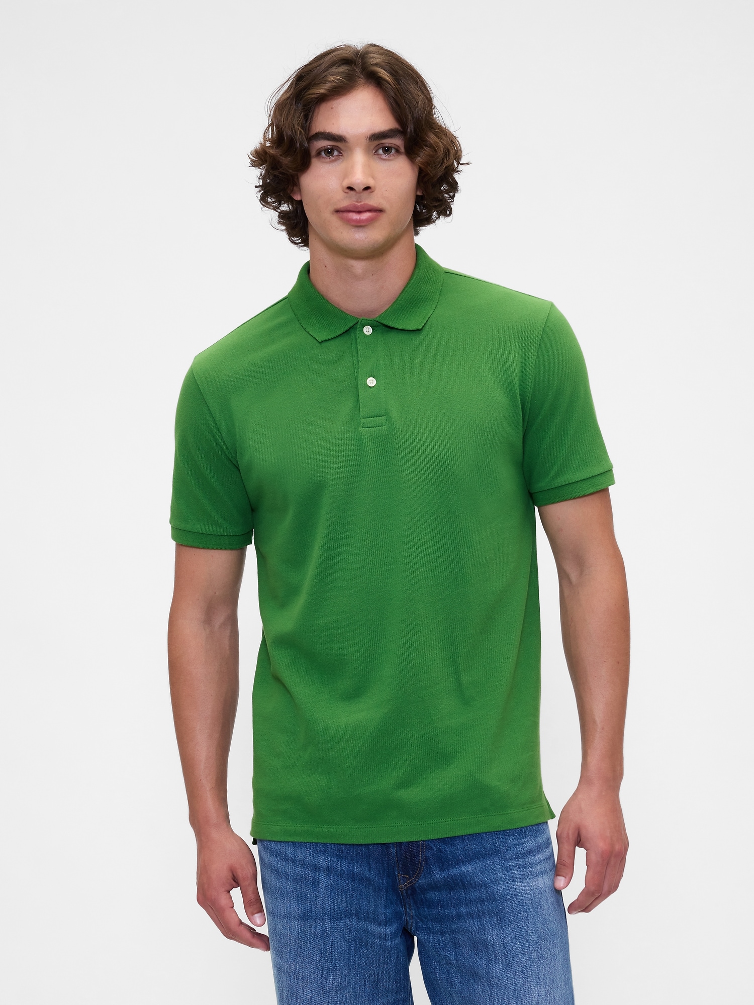 Stretch Pique Polo Shirt