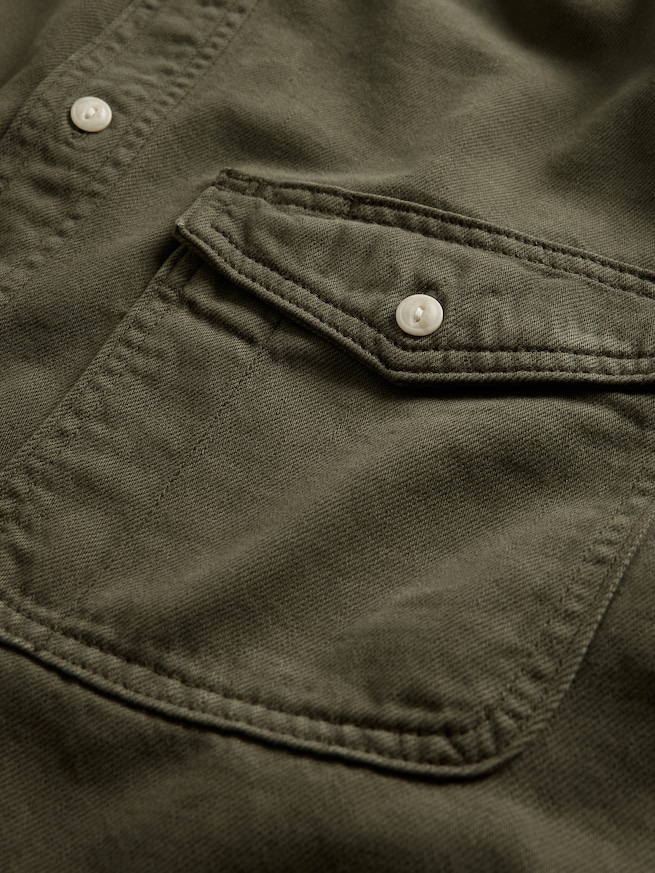 ウルトラソフトデニム リラックスシャツ-3