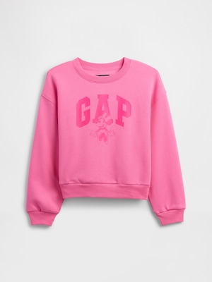 GapKids × ディズニー ミニーマウス オーバーサイズ GAPロゴ スウェットシャツ