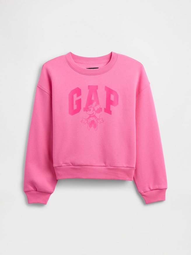 GapKids × ディズニー ミニーマウス オーバーサイズ GAPロゴ スウェットシャツ-0