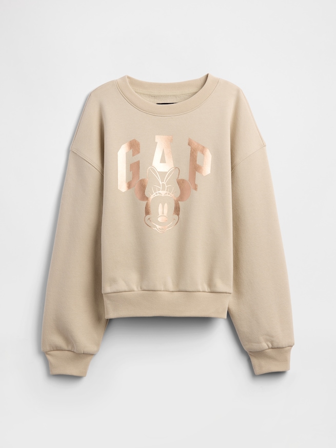 GapKids × ディズニー ミニーマウス オーバーサイズ GAPロゴ スウェットシャツ-0