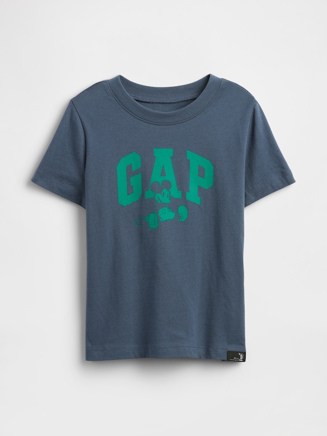 babyGap × ディズニー ミッキーマウス GAPロゴ Tシャツ-0