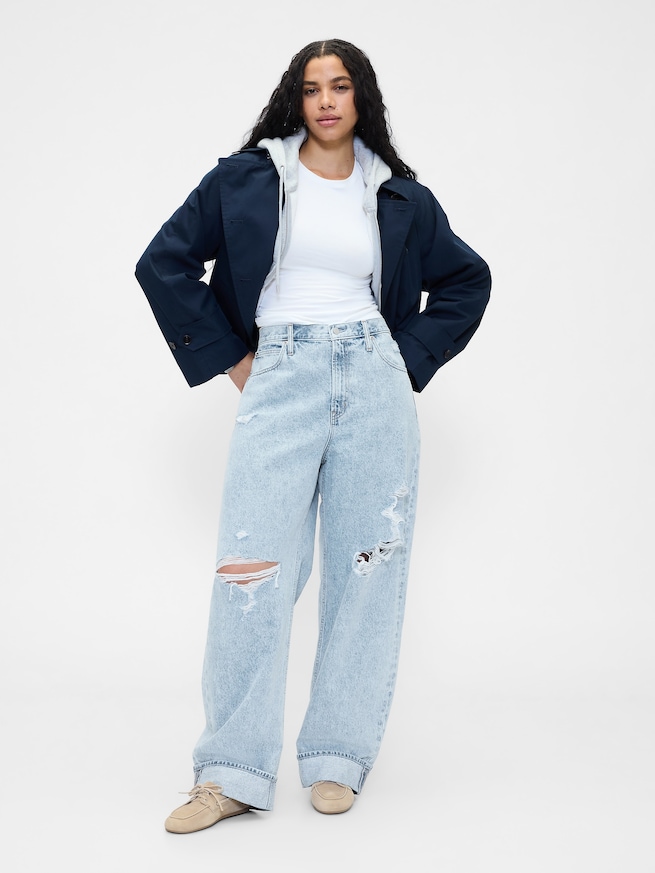 ハイライズ バレルデニム-4