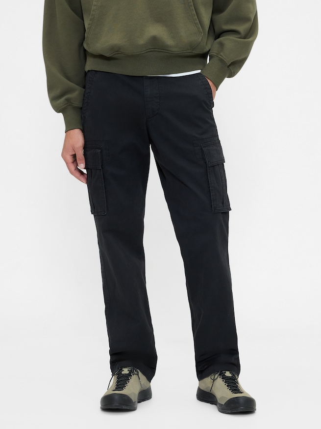 エッセンシャル ストレート カーゴパンツ-1