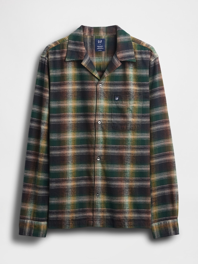 オーガニックコットン フランネルシャツ-4