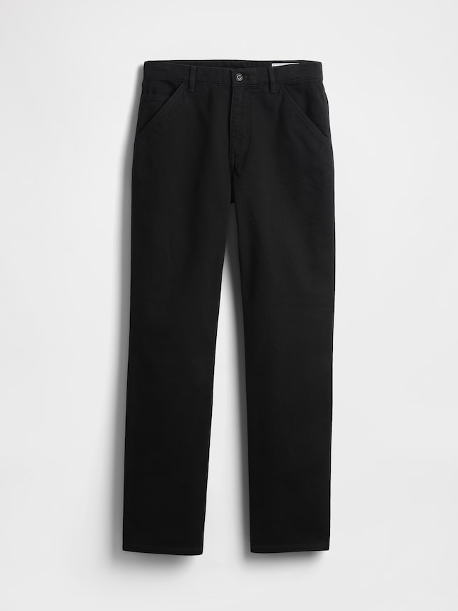 リラックスフィット ストレート ユーティリティカーキパンツ-5