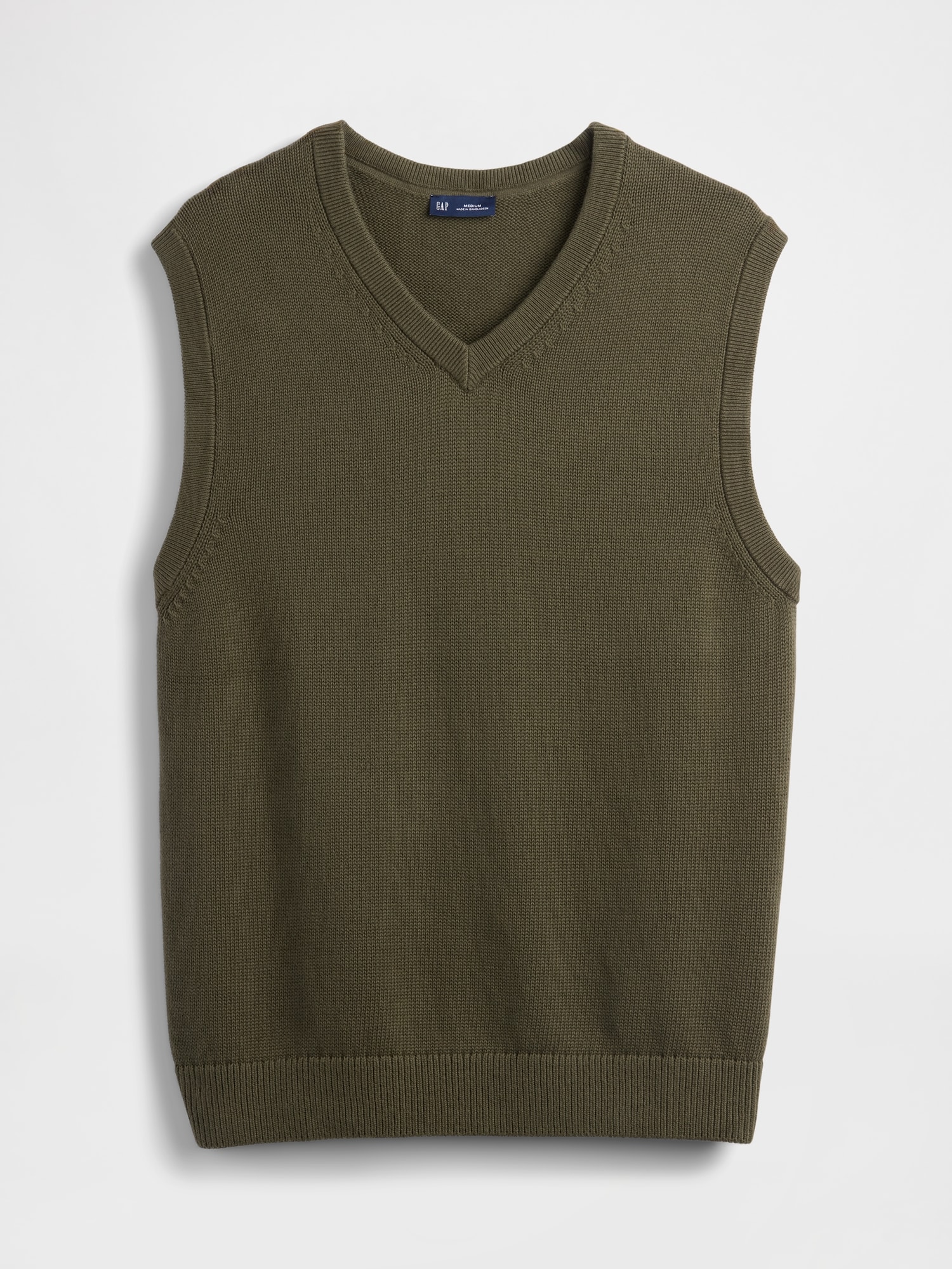ローゲージコットンVネックニットベスト HEUGN（ユーゲン）Knit Vest ローゲージコットンVネックニット