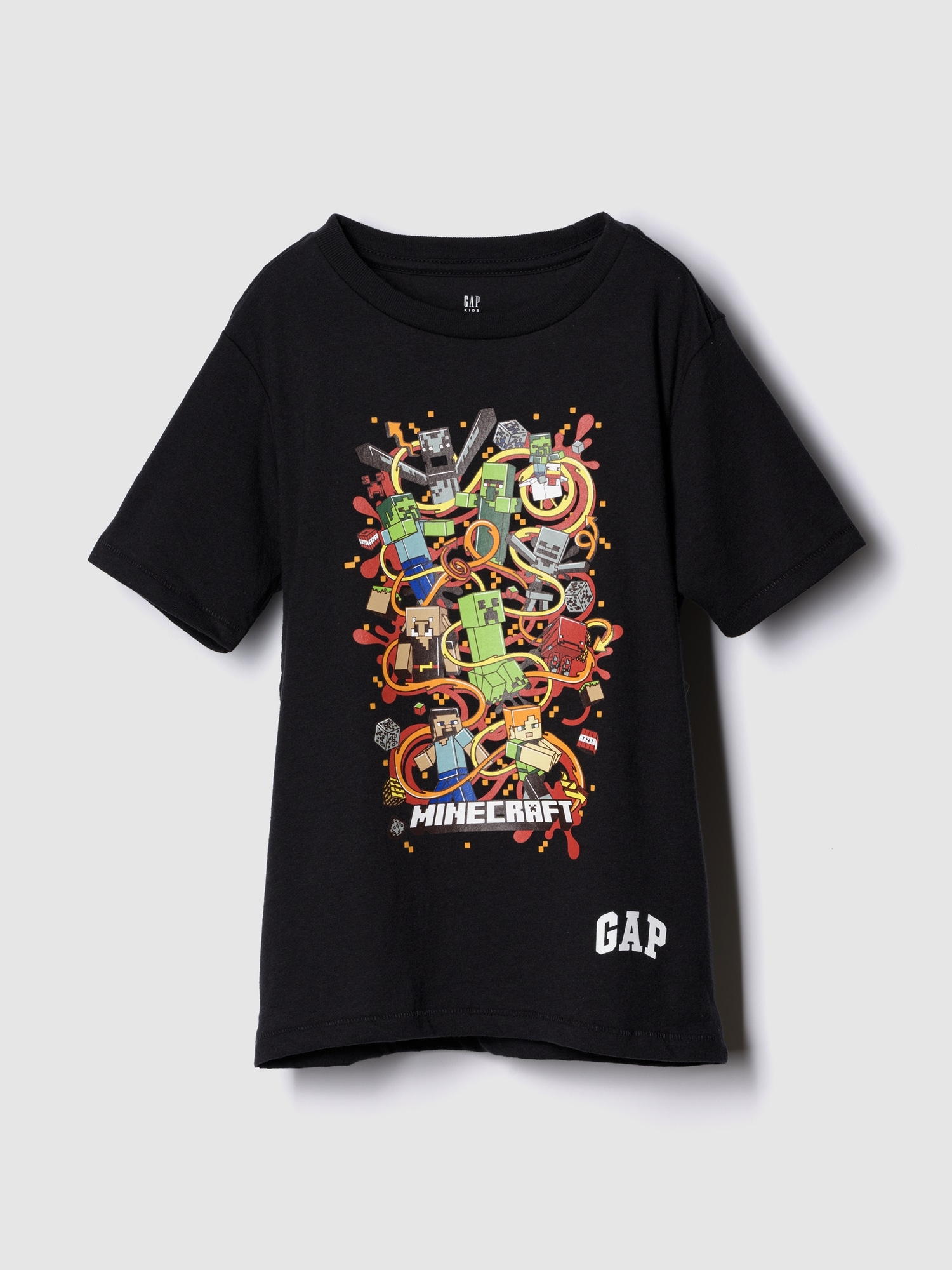 マインクラフトグラフィックTシャツ (キッズ)-0