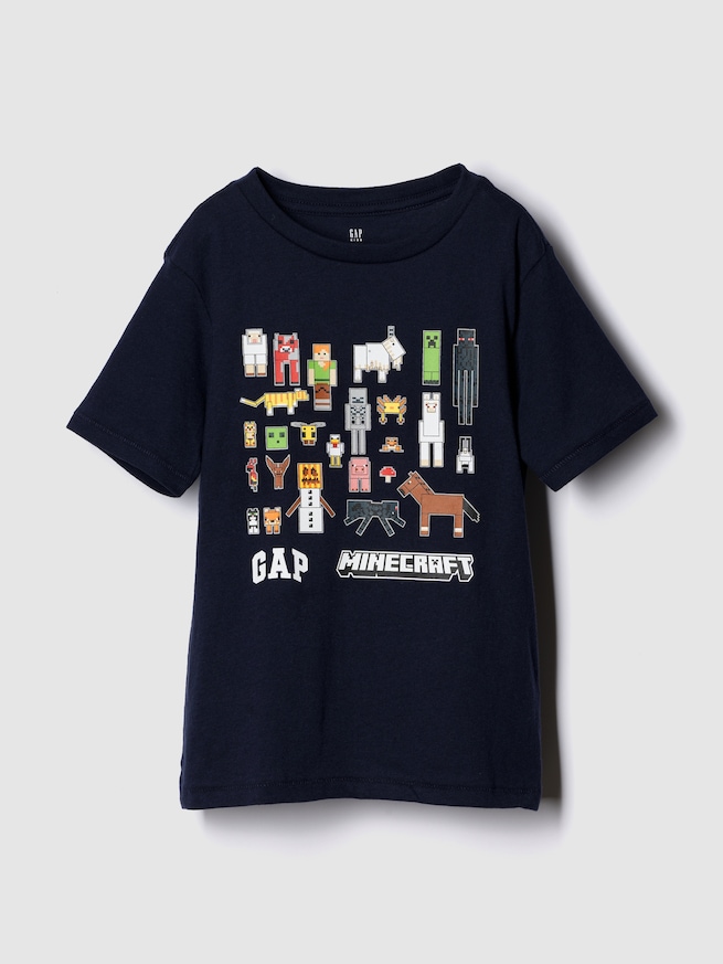 マインクラフトグラフィックTシャツ (キッズ)-0