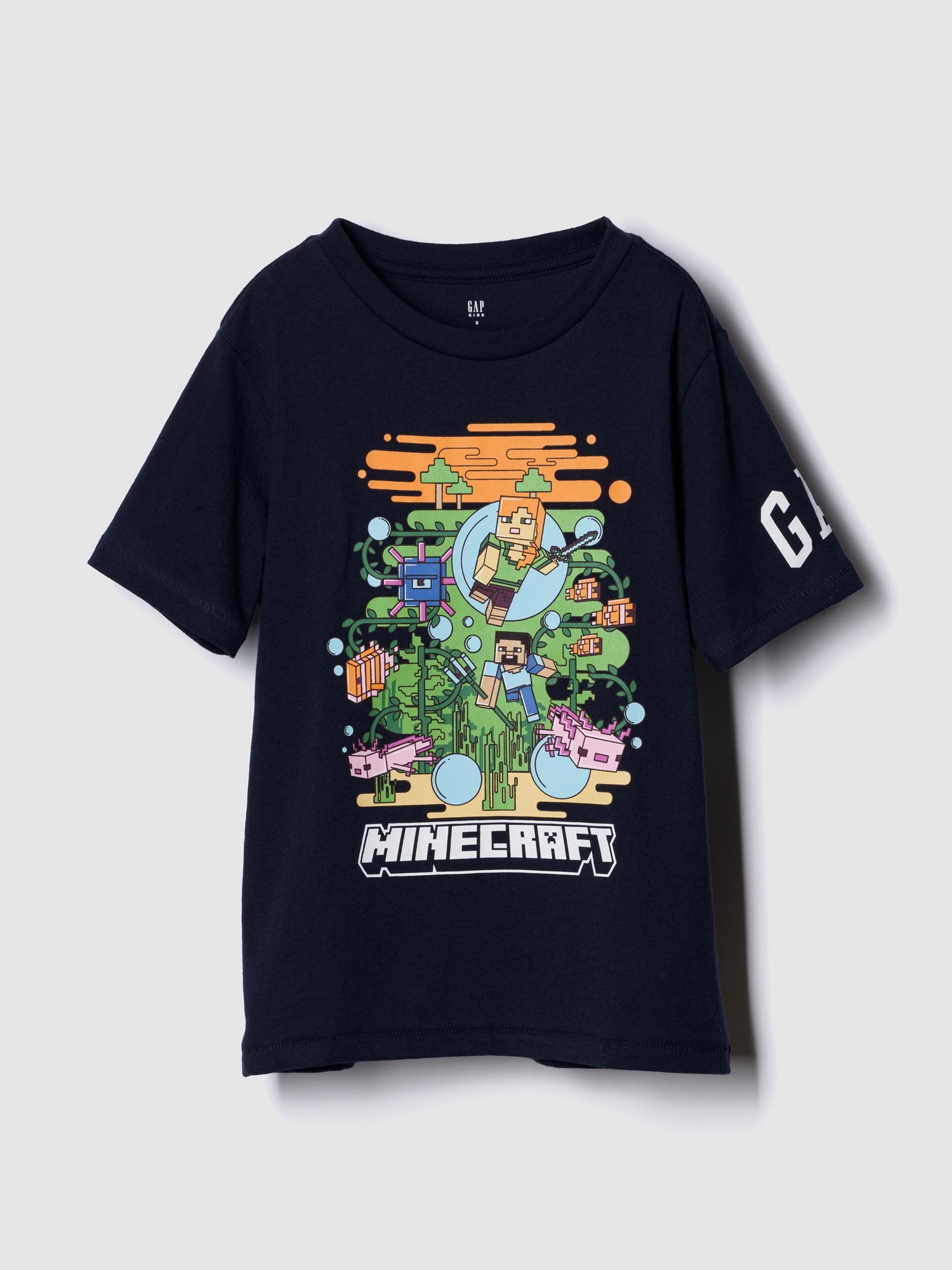 マインクラフトグラフィックTシャツ (キッズ)-0