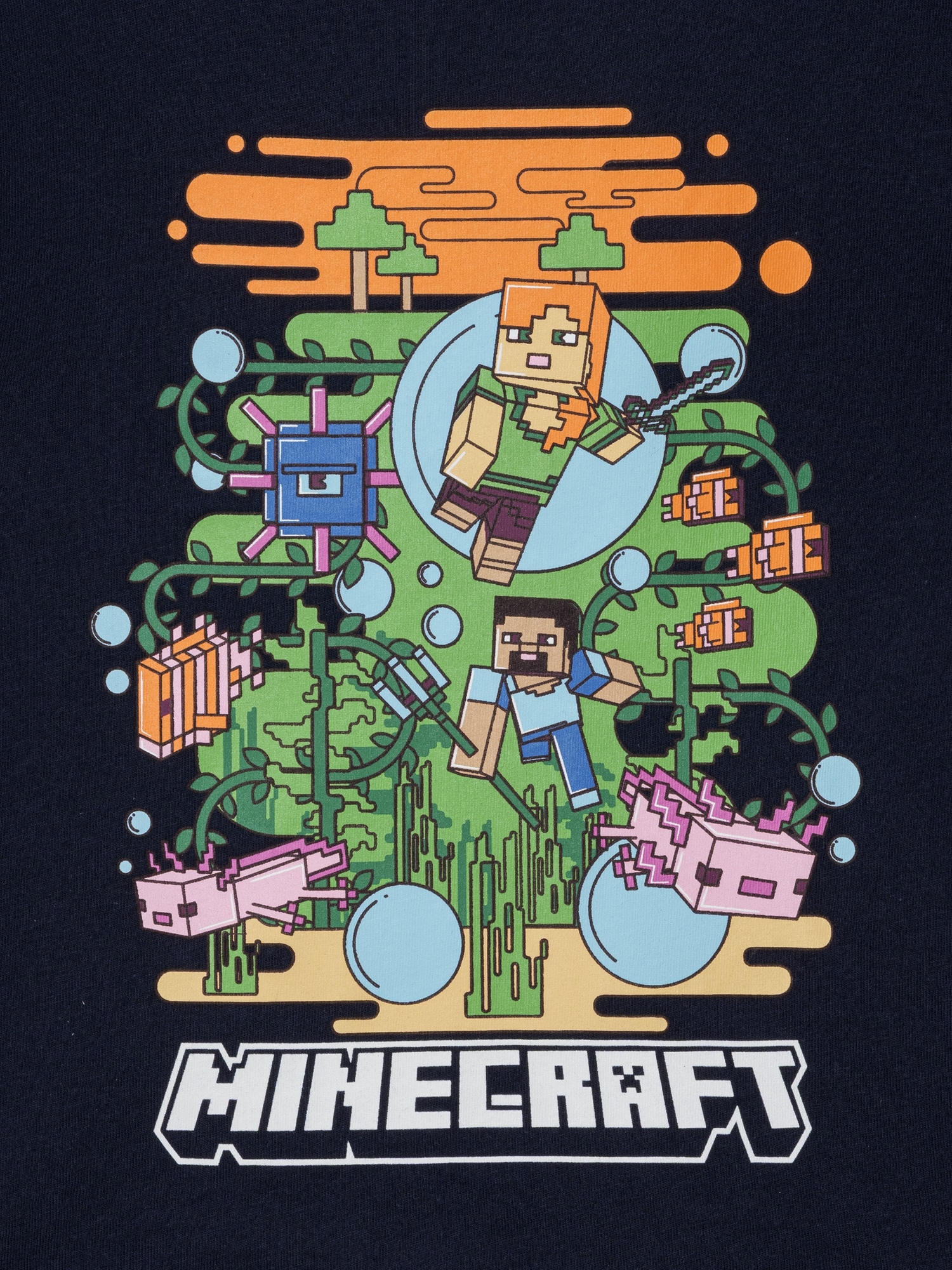 マインクラフトグラフィックTシャツ (キッズ)-2